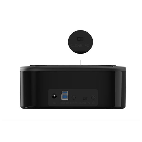 ORICO USB 3.0 SATA Dual-bay Hard Disk Drive Docking Station Enclosure Case for 2.5"/3.5" SDD HDD with Offline Clone Function (6228US3-C)