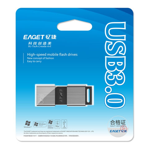 EAGET F90 USB 3.0 High Speed Capless 256GB USB Flash Drive