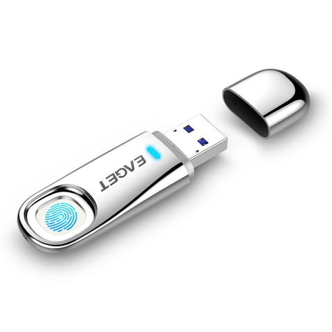 EAGET FU60 Fingerprint Encryped Flash Drive USB 3.0 U Disk Zinc Alloy Memory Stick for Laptops Computers