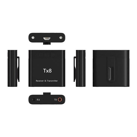 TX8 2-in-1 Bluetooth 5.0 Transmitter Receiver Adapter for TV PC Headphone Music Audio Transceiver Receiver Transmitter