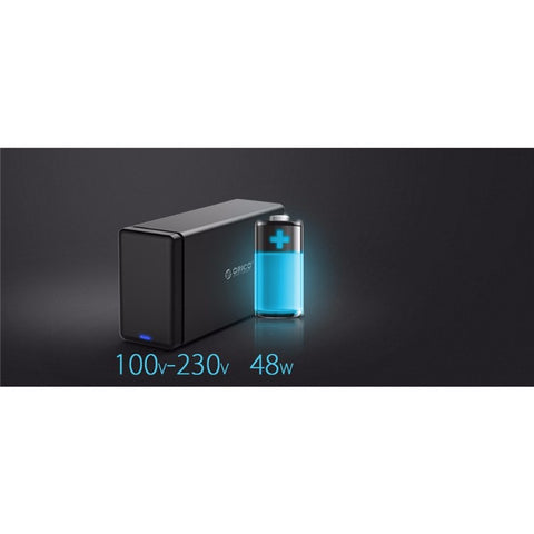 ORICO NS200C3-BK 2 Bay USB 3.1 Type-C Hard Drive Dock for 3.5'' HDD Tool Free