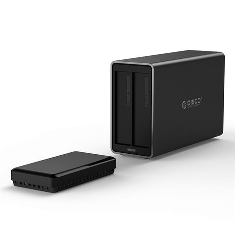 ORICO NS200C3-BK 2 Bay USB 3.1 Type-C Hard Drive Dock for 3.5'' HDD Tool Free