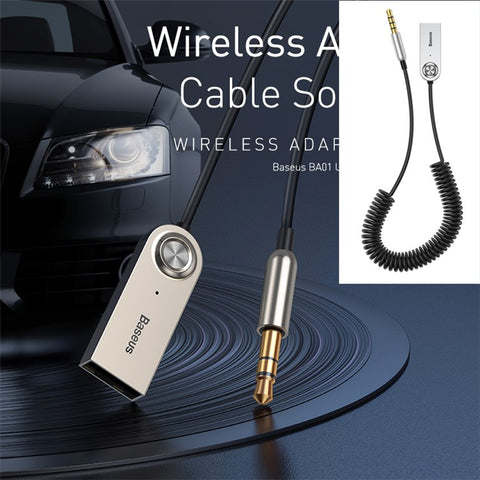 BASEUS BA01 Wireless Bluetooth USB Adapter Cable Transmitter Stereo Audio Music Dongle Converter Cord