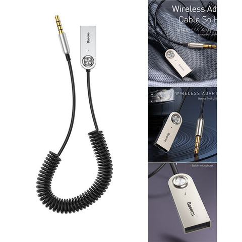 BASEUS BA01 Wireless Bluetooth USB Adapter Cable Transmitter Stereo Audio Music Dongle Converter Cord