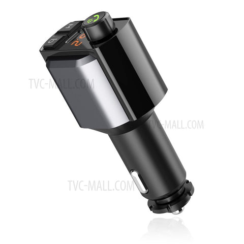 Wireless Bluetooth-compatible Hands Free Car Kit MP3 Player FM Transmitter Dual USB+Type-C PD Fast Car Charger
