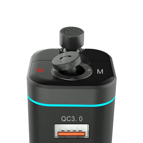 Car Bluetooth-compatible FM Transmitter Audio Adapter Receiver PD & QC3.0 Bluetooth-compatible Car Adapter