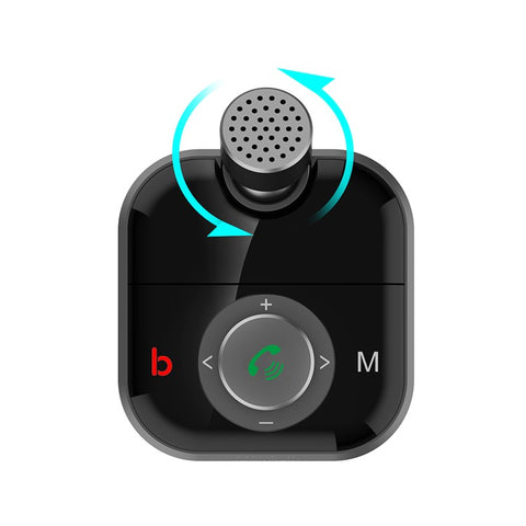 Car Bluetooth-compatible FM Transmitter Audio Adapter Receiver PD & QC3.0 Bluetooth-compatible Car Adapter