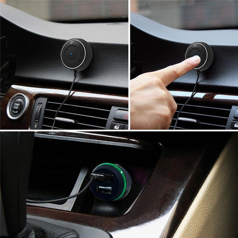 JRBC01 Bluetooth-compatible 4.0 Music Player Hands-free Car Kit USB Charger with NFC Function