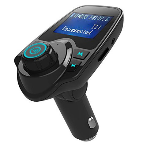 T11 Bluetooth-compatible Car Kit MP3 Music Player Adapter FM Transmitter Dual USB Charger Support U-disk/TF/AUX (CE/FCC/RoHS)