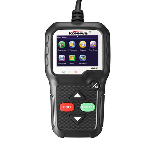 KONNWEI KW680 OBDII/EOBD Scanner OBD2 CAN Bus Code Reader