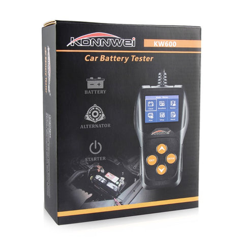 KONNWEI KW600 12V Car Battery Tester 100 to 2000CCA 12 Volt Battery Tools for Car Quick Cranking Charging Diagnostic