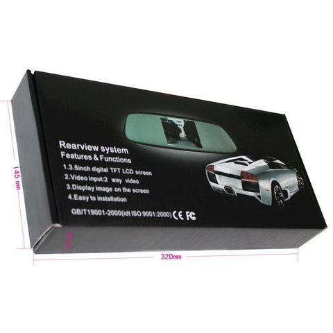 4.3 inch TFT LCD Screen Car Rearview Mirror Display with Back Camera PZ705+PZ402