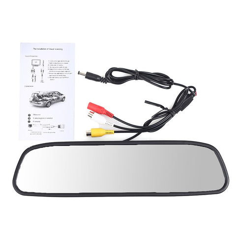 4.3 inch TFT LCD Screen Car Rearview Mirror Display with Back Camera PZ705+PZ402