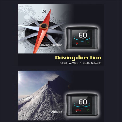 T600 2.6 Inch LCD TFT GPS Speedometer Digital Speed Display Car Speed Projector Head Up Display Hud