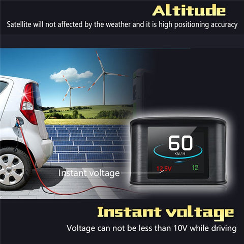 T600 2.6 Inch LCD TFT GPS Speedometer Digital Speed Display Car Speed Projector Head Up Display Hud