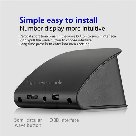 T600 2.6 Inch LCD TFT GPS Speedometer Digital Speed Display Car Speed Projector Head Up Display Hud