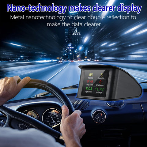 T600 2.6 Inch LCD TFT GPS Speedometer Digital Speed Display Car Speed Projector Head Up Display Hud