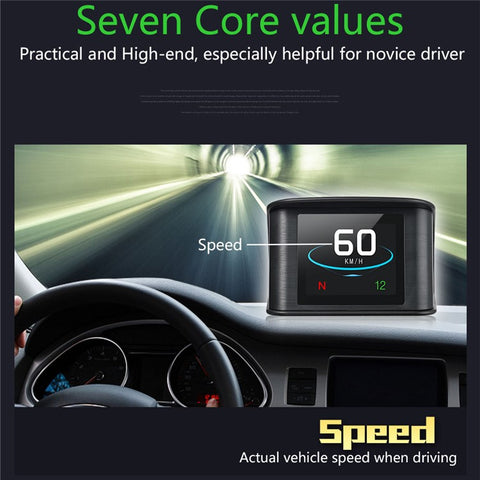 T600 2.6 Inch LCD TFT GPS Speedometer Digital Speed Display Car Speed Projector Head Up Display Hud