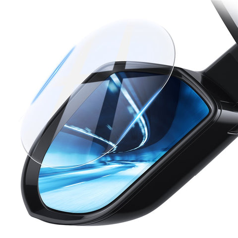 2Pcs/Pack BASEUS Oval Shape Car Rearview Mirror Film Anti-Fog Rainproof Anti-Glare Film