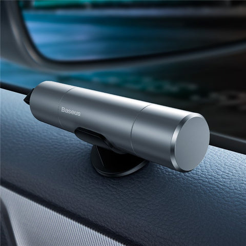 BASEUS Sharp Tool Safety Hammer with Broken Window + Cut Seat Belt Function