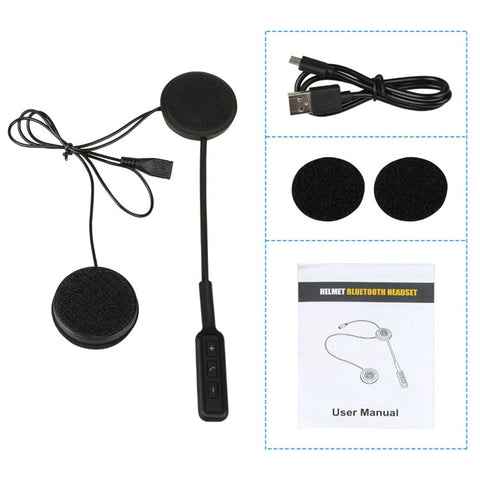BT8 Motorcycle Helmet Bluetooth-compatible Headset Wireless Earphone Hands-free Speakers Music Headphone