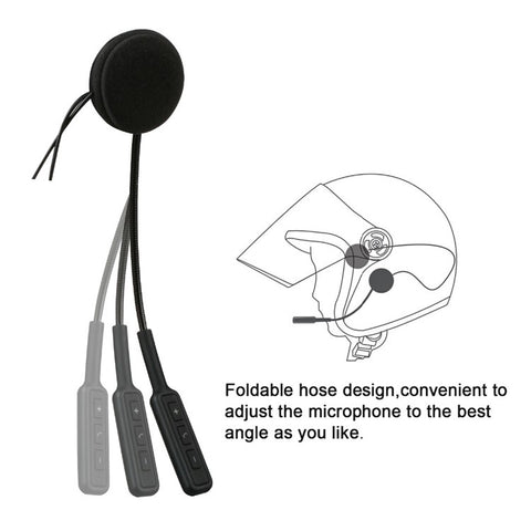 BT8 Motorcycle Helmet Bluetooth-compatible Headset Wireless Earphone Hands-free Speakers Music Headphone