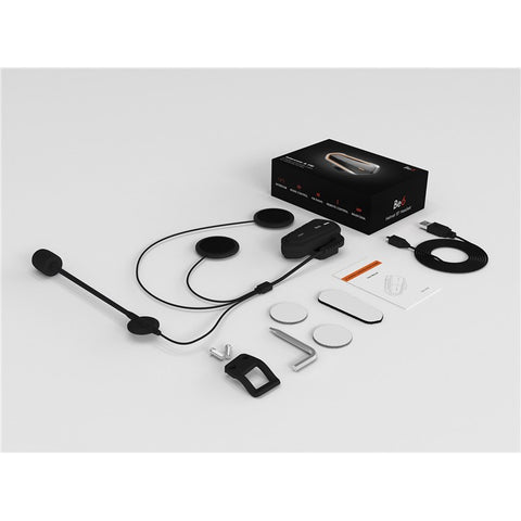 Motorcycle Helmet Bluetooth-compatible Headset Intercom with FM Radio Motorbike Walkie Talkie