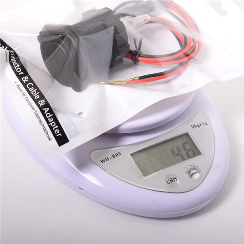 Motorcycle Waterproof Dual USB Adapter Electric Bicycle Handlebar Port Socket for Phone GPS MP4