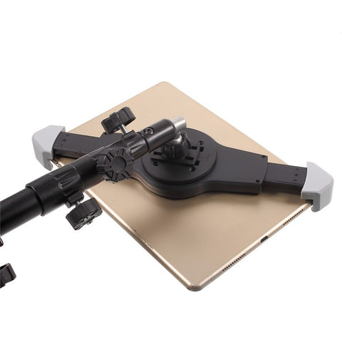 Adjustable Floor Tablet Tripod Stand Mount Holder Stronger Aluminum Alloy 4-Sections Design for iPad/iPad Mini/Samsung Galaxy Tab, within 7-11 Inch