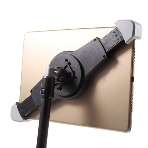 Adjustable Floor Tablet Tripod Stand Mount Holder Stronger Aluminum Alloy 4-Sections Design for iPad/iPad Mini/Samsung Galaxy Tab, within 7-11 Inch
