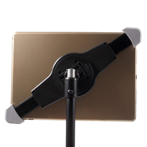 Adjustable Floor Tablet Tripod Stand Mount Holder Stronger Aluminum Alloy 4-Sections Design for iPad/iPad Mini/Samsung Galaxy Tab, within 7-11 Inch