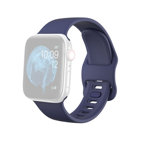 Silicone Smart Watch Replacement Strap for Apple Watch Series 11 10 42mm / 9 8 7 41mm / SE3 SE2 SE 6 5 4 40mm / 3 2 1 38mm