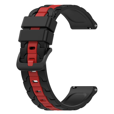 For Samsung Galaxy Watch Active 40mm SM-R500 / Watch Active2 40mm / 44mm / Huawei Watch 3 Pro New / Watch 3 Pro Silicone Watch Band 20mm Chain Shape Design Dual Color Wrist Strap