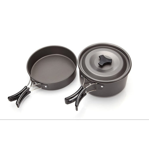 HALIN DS-300 Portable Outdoor Camping Picnic Cookware Set for 2-3 People