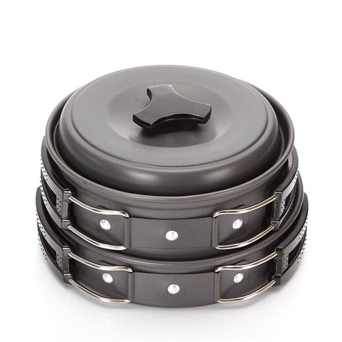 AOTU DS200 Portable Outdoor Camping Picnic Cookware Set for 1-2 People