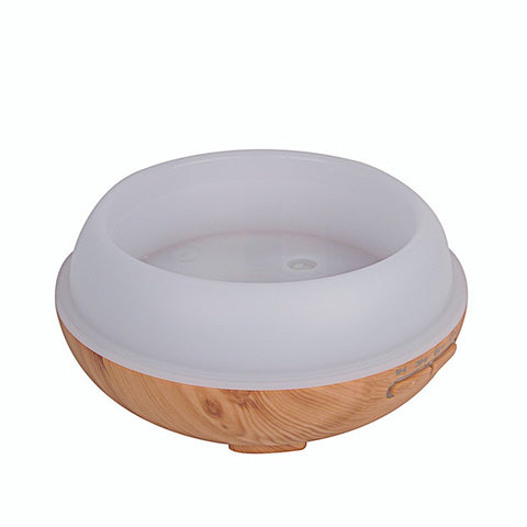 7-Color LED Light Essential Oil Mist Diffuser 300ml Wood Grain Aromatherapy Air Humidifier