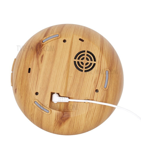 350ML Ultrasonic Essential Oil Diffuser Wood Grain Cool Mist Humidifier with 7 Color LED Lights for Home Bedroom