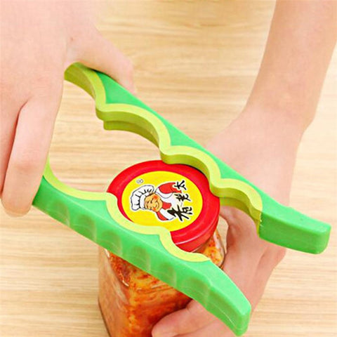 AT7585 4 in 1 Handy Bottle Opener Anti-slip Can Lid Screw Opener Kitchen Tool