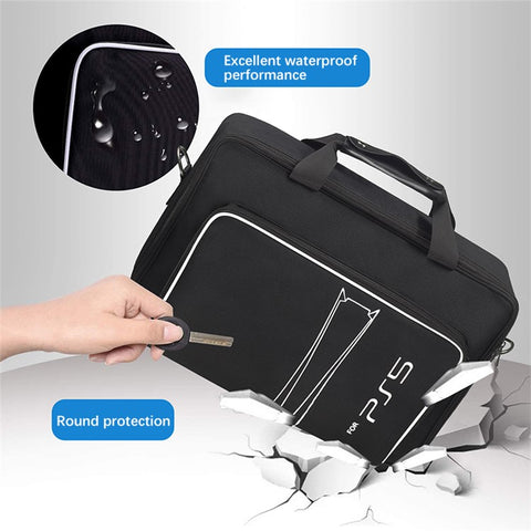 For Sony PlayStation 5 Portable Travel Storage Bag Game Console Accessories Handbag Crossbody Bag