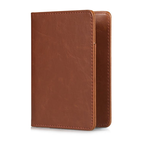 Multi-functional PU Leather Bi-fold Wallet Cover Case Passport Holder