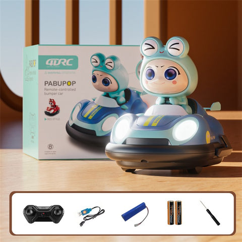 4DRC Y7 Remote Control Bumper Car with Light and Music Pop-Up Doll Children Battle Toy, 1 Battery