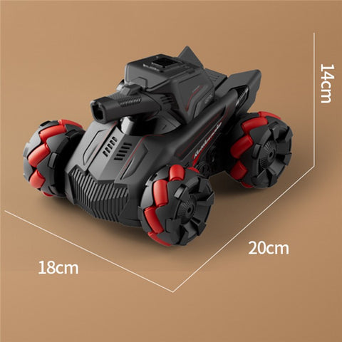 4DRC 4D-Y8 RC Tank Car 4WD Off-Road Water Bullet Shooter Dual Remote Control Single Battery