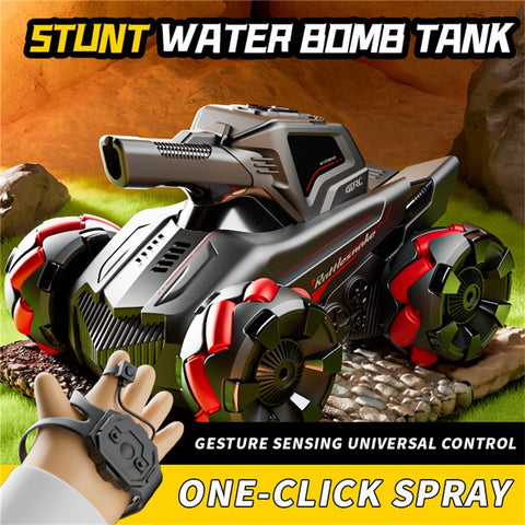 4DRC 4D-Y8 RC Tank Car 4WD Off-Road Water Bullet Shooter Dual Remote Control Dual Battery