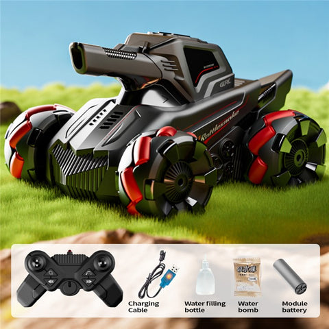 4DRC 4D-Y8 RC Tank Car 4WD Off-Road Water Bullet Shooter 2.4G Remote Control Single Battery