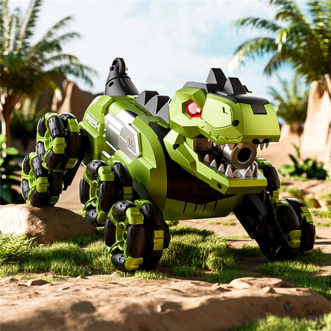 4DRC 4D-Y12 Dinosaur Shape 8 Wheels RC Car Spray Toy for Kids, Single Controller / Single Battery