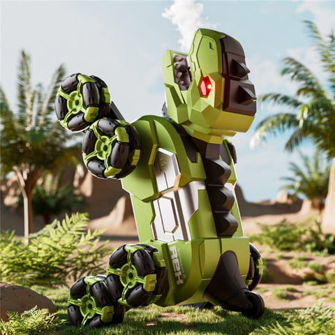 4DRC 4D-Y12 Dinosaur Shape 8 Wheels RC Car Spray Toy for Kids, Single Controller / Single Battery