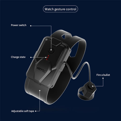 4DRC Y1 Remote Control + Watch Gesture Control RC Tank Water Bomb Stunt Car for Adult Kids, with 1 Battery