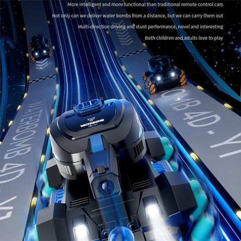 4DRC Y1 For Adult Kids RC Tank Water Bomb Remote Control Stunt Car Toy, with 1 Battery