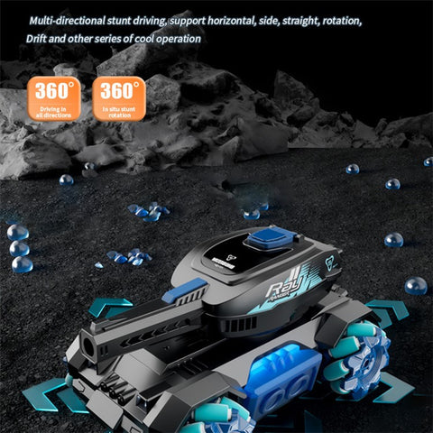 4DRC Y1 For Adult Kids RC Tank Water Bomb Remote Control Stunt Car Toy, with 1 Battery