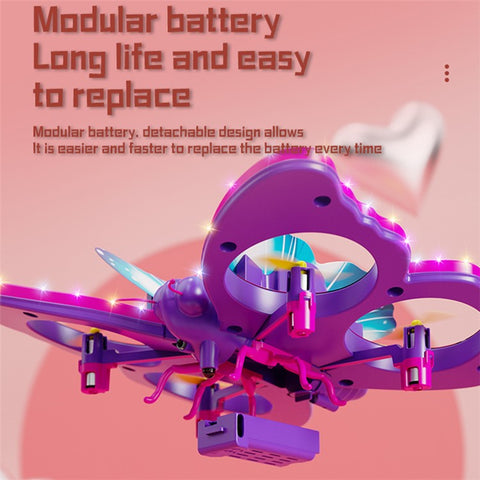 4DRC V40 Butterfly Drone Children's Flying Quadcopter Toy without Aerial Photo Function (Single Battery)